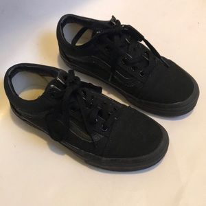 Vans old skool off the wall shoes black womens 6.5 men’s 5